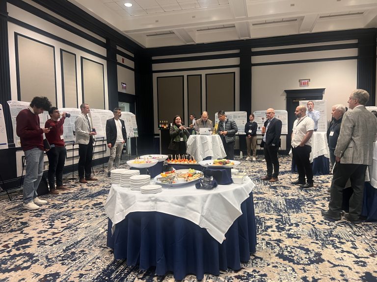 A view of the poster presentation room